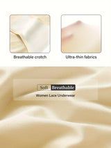 1pcs High Waisted Women's Panties Breathable Mesh Cross Tummy Cinching Ice Silk No Trace Triangle Panties Tummy Tuck Shape