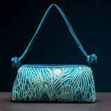 Fashion Shoulder Bag Women Handbag Luxury Embroidered Silk Bag Female Purse Small Cute Cosplay Cheongsam Flower Satin Tote Bag