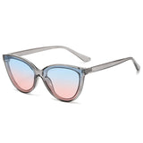 Large Frame Cat Eye Sunglasses Women New Retro Minimalist Style Gradient Sun Glasses High Quality Eyeglasses UV400