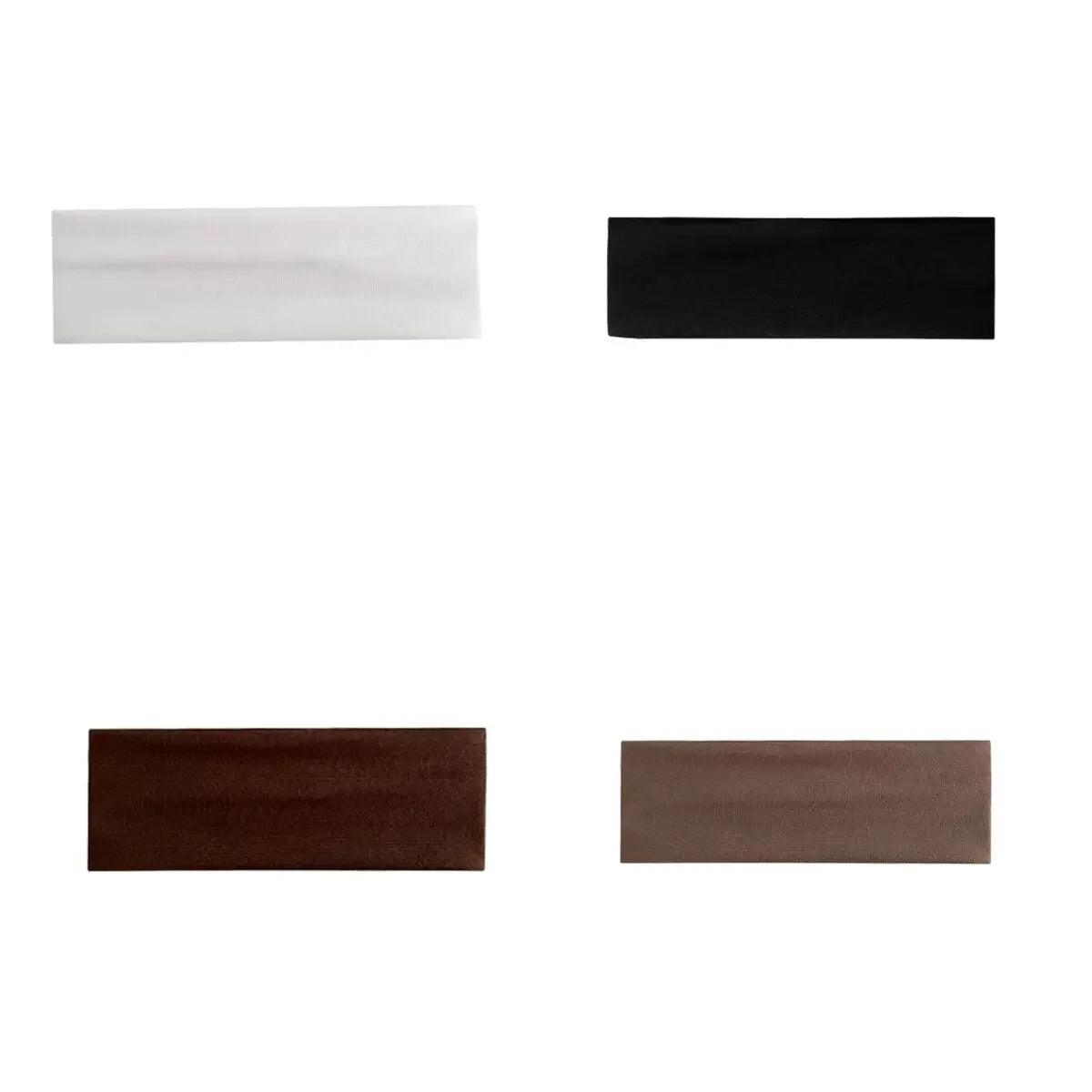 4 Simple and stylish women's solid color elastic hair tie set Cute face-washing and makeup headband Retro sports running yoga he
