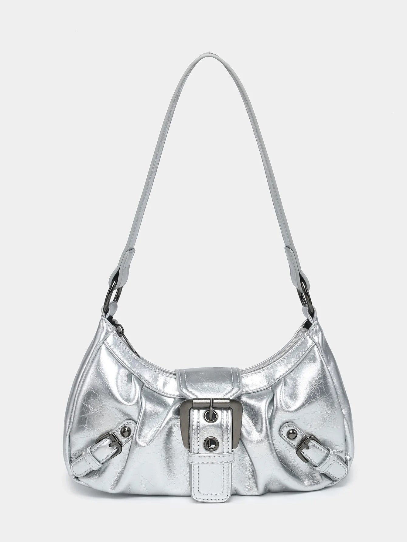 2024 spring hot selling Maillard style retro style small bag spicy girl Y2K wasteland style vintage leather shoulder armpit bag