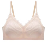 New Top Lace Seamless Women's Underwear Small Chest Gathered Non-slip No Steel Ring Sexy Sling Beautiful Back Bra Thin Section