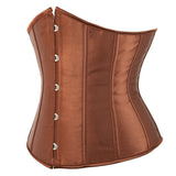 Underbust Corset Waist Slimming Corset Bustiers Body Shaper for Women Steampunk Lace-up Corset Belt Waist Trainer