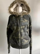 Subculture Gothic Women Coats with Hoodies Vintage Korean Harajuku Black Jackets Faux Fur Coat Female Loose Casual Sweatshirt