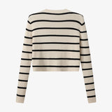 AS AW25 stripe knitting cardigan + sleeveless patch dress maxi matching set for woman clothing