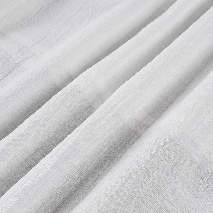HiLoc Casual Loose White Long Dress Robe 2025 New Summer V Neck Dresses For Women Spring Sleeveless Straight Robes Nightgown