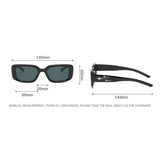 Retro Y2K Small Square Kitten Eye Sunglasses Women Men Fashion Colorful Mirror Lens Punk Sports UV Protection Sun Glasses