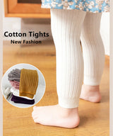 Autumn Baby Boys Girls Pants Newborn Kids Leggings Tights Solid Cotton Stretch Kids Children Knitting Trousers For 0-6 Years
