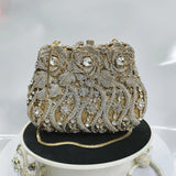 New Rhinestone Clutch Purse Women Elegant Wedding Party Bride Bag Prom Evening Handbag Sparkly Crystal Diamond Birthday Gift
