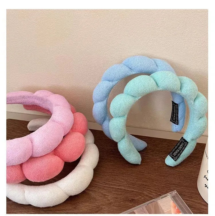 Fashion Sponge Headband For Women Hair Accessories Multifunction Head Band For Face Washing Makeup Removal Shower Hair Band