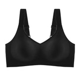 Beautiful Back Large Size Soft Support Push-up Bra For Women, Seamless One-piece, Wire-free, Adjustable Sports Thin Bra Seamless
