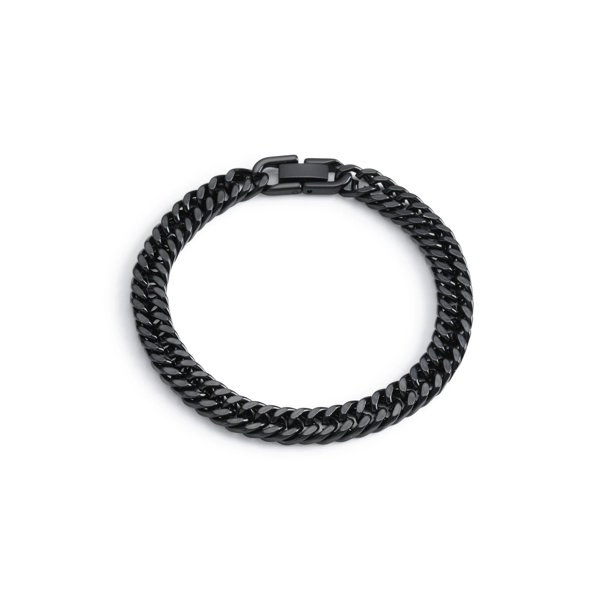Stainless Steel Braided Double Row Front and Rear Fish Scale Alloy Magnetic Buckle Bracelet with Keel Jewelry New Model