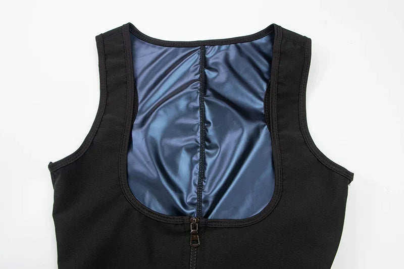 Women Hot Thermo Sauna Bodysuit One Piece Jumpsuit Shapewear Fitness Workout Sweating Bodysuit Body Shaper Thigh Trimmer Shorts