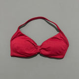 HISTELLO Impact Strappy Bra Women Seamless Gym Underwear High Support Halter Sexy Sports Clothing Push-up Yoga Workout Tank Top