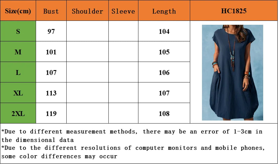 Spring and Summer Europe and the United States Amazon stand alone ebay cotton linen loose casual pure color pocket dress ladies