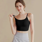 High-end Sports Bra Gym Camisole Fixed Pad Push-up Sports Underwear Women's Strapless Beauty Back Training Fitness Bra Yoga Bra