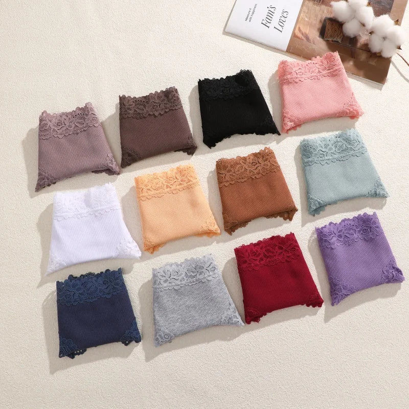 7PCS/Set Women Sexy Lace Panties Cotton Seamless Brazilian Panties Female Sexy Low Rise Soft Underwear G-String Lingerie S-XL