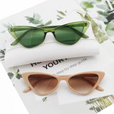 Hip-Hop Small Cat Eye Sunglasses Women Eyeglasses Eyewear with Retro Style Sunglasses
