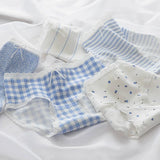 5Pcs Cute Love Cotton Panties For Women Underwear Print Panty Girls Briefs Breathable Soft Underpants Female Sexy Lingerie