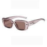 Retro Y2K Small Square Kitten Eye Sunglasses Women Men Fashion Colorful Mirror Lens Punk Sports UV Protection Sun Glasses