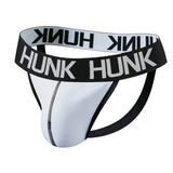 Men's HUNK Athletic Jockstrap Performance Jock Thong Moisture-Wicking Breathable Low-Rise Training Underwear Backless G-String