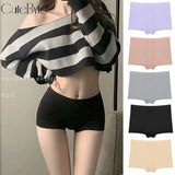1Pc Women's Seamless Panties Sports Boxers Underwear Female Solid Color Comfortable Briefs Cozy Lingerie Intimate Underpant S-XL