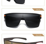 Fashion Polarized Sunglasses For Men Square Oversized Anti Glare Driver Mirror Sun Glasses Women UV400 Goggles Male