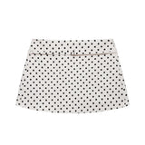Women's Solid Color Skort with Belt Side Zipper Casual Shorts Skirts Fashionable And Stylish Women's Clothing