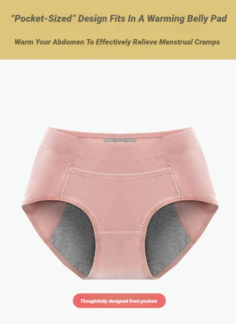 4Pcs Women'S Menstrual Panties High Waist Cotton Briefs Lingerie Physiological Pants Leak Proof Underwear Ladies Period Panty