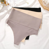Seamless High Waist Women Thong Black Abdomen Hip Lift Briefs Body Shaping Underwear Breathable Female Panties Plus Size S-XL