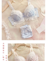 Teen Favorite! MOYISU Japanese Sweet Lolita Bra Set G Cup Heavy Steel Ring Support Heavy Lace Thin Cup Pure Sexy Large Bust CA