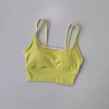 Sports Underwear Bras Top Women's Shockproof Gathering Fitness and Breasts Wearing Yoga Quick-drying Suspender Vests in Summer
