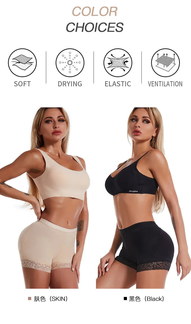 Women Butt Lifter Panty Fake Buttock Body Shaper Padded Underwear Lady Lift Bum High Waist Tummy Control Hip Panties