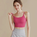 High-end Sports Bra Gym Camisole Fixed Pad Push-up Sports Underwear Women's Strapless Beauty Back Training Fitness Bra Yoga Bra