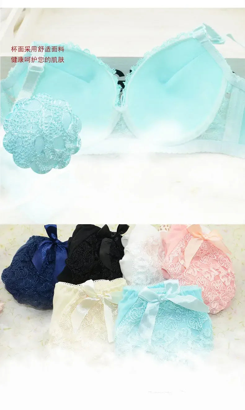 2PCS Women Bra Set Sexy Bralette Sexy Female Underwear Tank Top Underpants Fashion Brassiere Pink Lingerie Set Lady Crop Tops