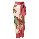 2026 New Sexy Print Retro Swimwear Beach Dress Cover Up Long Skirts Skirt Party Outfits Swimsuit Beachwear
