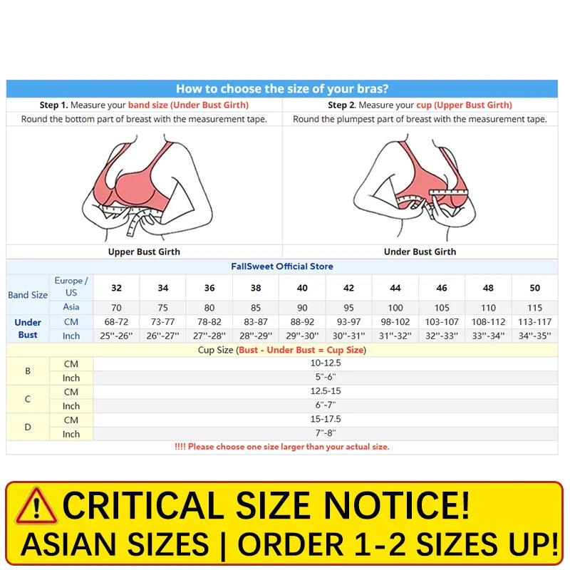 FallSweet Push Up Padded Bras for Women Lace Plus Size Bra Add Two Cup Underwire Brassiere A B C Cup Sexy Female Lingerie
