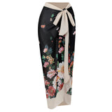 2026 New Sexy Print Retro Swimwear Beach Dress Cover Up Long Skirts Skirt Party Outfits Swimsuit Beachwear